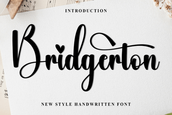 Bridgerton: The Whimsical Typeface for Festive Designs
