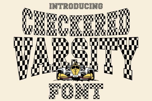 Checkered Varsity: Unleashing Speed and Style in Your Designs