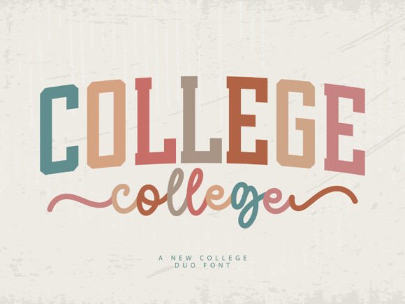 College Duo: A Dual-Purpose Font for Athletic Branding