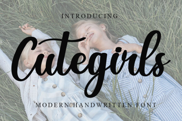 Cute Girls: A Sweet and Cursive Handwritten Font for Modern Projects