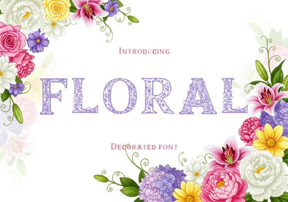 Floral: The Decorative Font for Botanical Branding