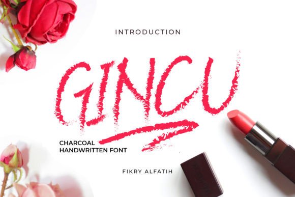 Gincu: The Energetic Charcoal Font for Bold Statements