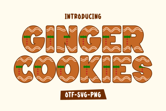 Ginger Cookies: A Festive Font for Sweet Design Projects