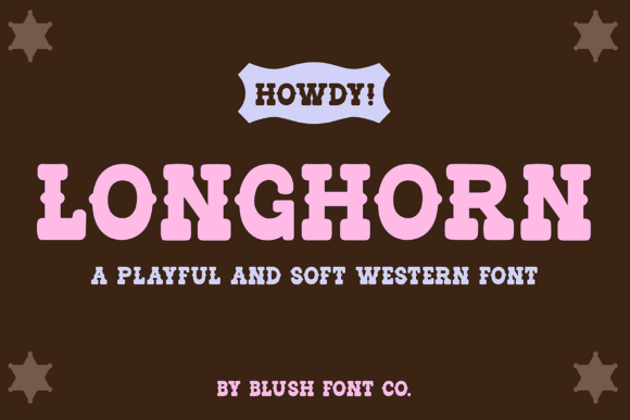 Longhorn Western: A Soft Vintage Font for Modern Projects
