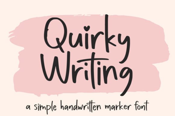 Quirky Writing: Your Go-To Font for Personality-Packed Design