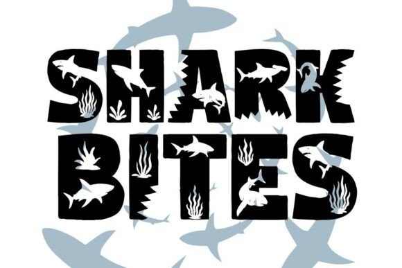 Shark Bites: A Creative Font for Bold Design