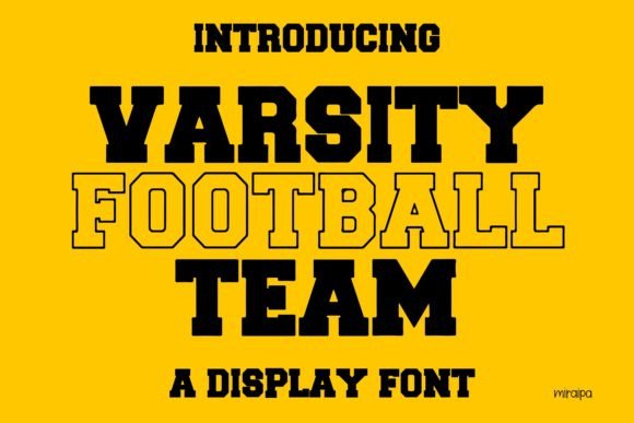 The Varsity Football Team Font: Bold, Modern, and Ready to Play