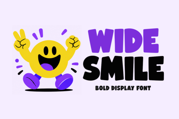 Wide Smile: The Display Font with Infectious Energy